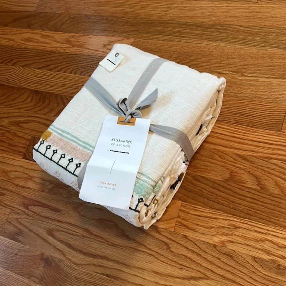 Anthropologie Kessabine Duvet Cover NWT Twin